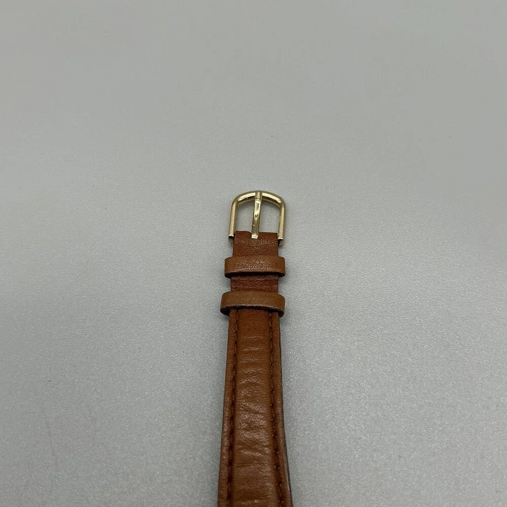 Timex Disney Dopey Womens Watch 35mm Gold Tone Brown Leather Band New Battery
